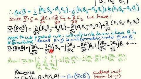 Vector calculus identities quiz