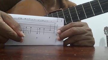 Guitar strumming patterns 4/4 lesson 27 tutorial in sinhala