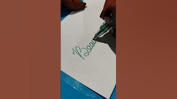 "Beautiful" Cursive Writing - Calligraphy Style #shorts #short #satisfying #calligraphy #relaxing