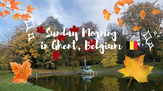 Quiet Sunday Morning in Ghent | Autumn in Belgium screenshot 2