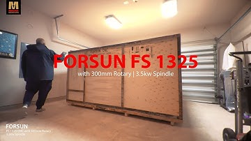 Forsun CNC FS 1325 with 3.5kw Spindle and 300mm Rotary