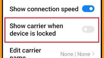 Show carrier when device is locked | Kya Hai ON/OFF Kaise Kare | Status Bar Settings in Redmi Phone