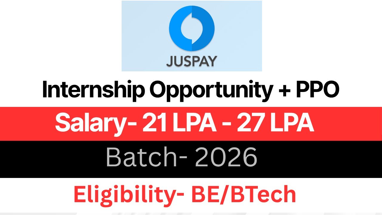 🔴 JusPay hiring Challenge 2026 Batch BE/BTech | Salary- 21 LPA - 27 LPA | Jobs Addaa