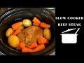 Easy slow cooker steak dinner :) Cook with me!