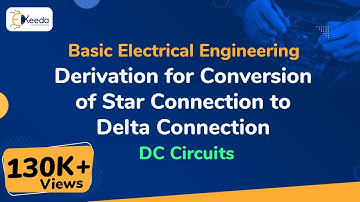 Afleiding voor de conversie van driehoekschakeling naar sterschakeling - DC-circuits