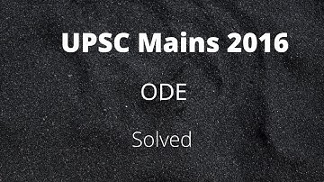 UPSC Mains 2016 | ODE-PYQ