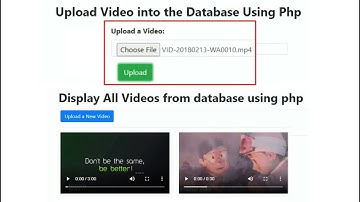 Upload & Display Video in PHP in Hindi Part#1 | Upload Video in Database using PHP | learn2smart