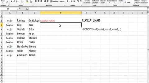 Excel Funciones de Texto, Concatenar Video Curso Capítulo 5