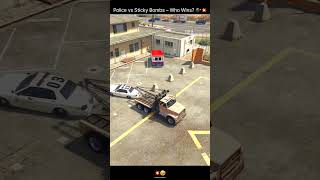Police vs Sticky Bombs – Who Wins?💣💥#gta #gta5 #gtav #shorts #short