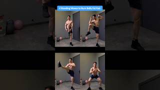 4 Easy Standing Exercises to Target Belly Fat, Waist Fat and Full Body Burn