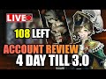 🔴 CN 3.0 COUNT DOWN AND MORE ACCOUNT REVIEW AND REVERIES CARRY STREAM!!! | SteamedBunX Live