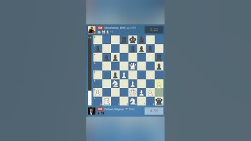 Magnus Carlsen got crushed by Shevchenko Kirill. #chess #chesscom #chessvideoplus #magnus #chessrush