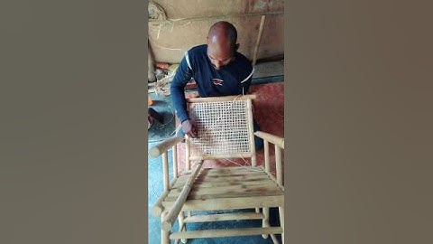 Rattan furniture//Cane weaving ✅
