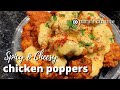 Spicy & Cheesy Chicken Poppers | Homemade KFC Style Chicken Popcorn |Cheesy Chicken |Chicken Poppers