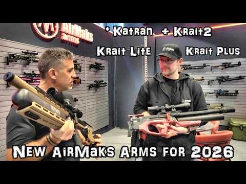 AirMaks Arms Airguns (NEW for 2026) Krait, Krait2, Krait Plus, Krait Light, and Katran! - IWA 2026
