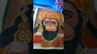 //Hanuman Ji Painting Tutorial//🌻🙏 #art #subscribe #drawing #viralshorts #tranding #painting