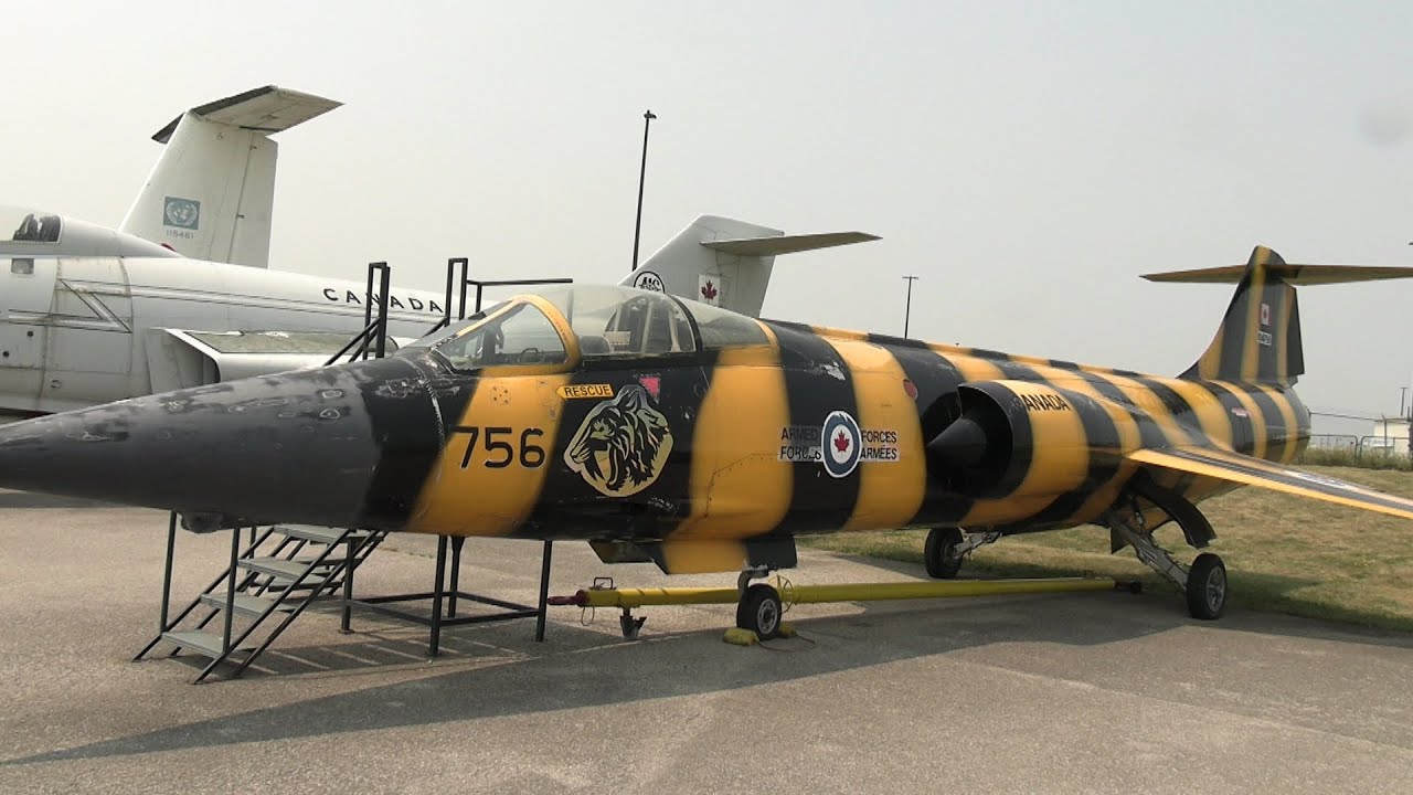 CAF Lockheed CF-104 Starfighter Jet At The Canadian Warplane Heritage Museum