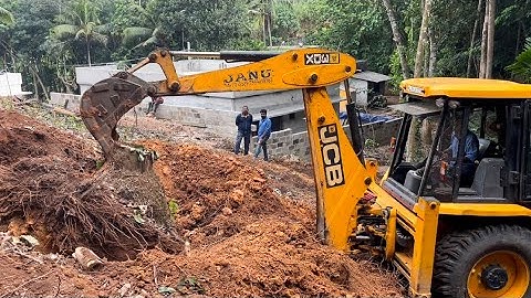 Jcb 3dx pulling out and removing huge tree root #jcb3dx #jcb #jcbpower #jcbbackhoe #jcbstunt #jcb3cx