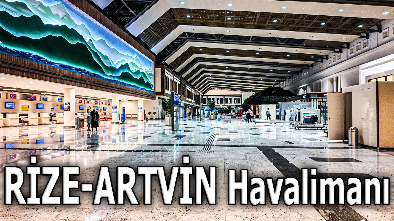 Rize - Artvin Havalimanı Yürüyüş Turu | Explore Rize Airport in 4k