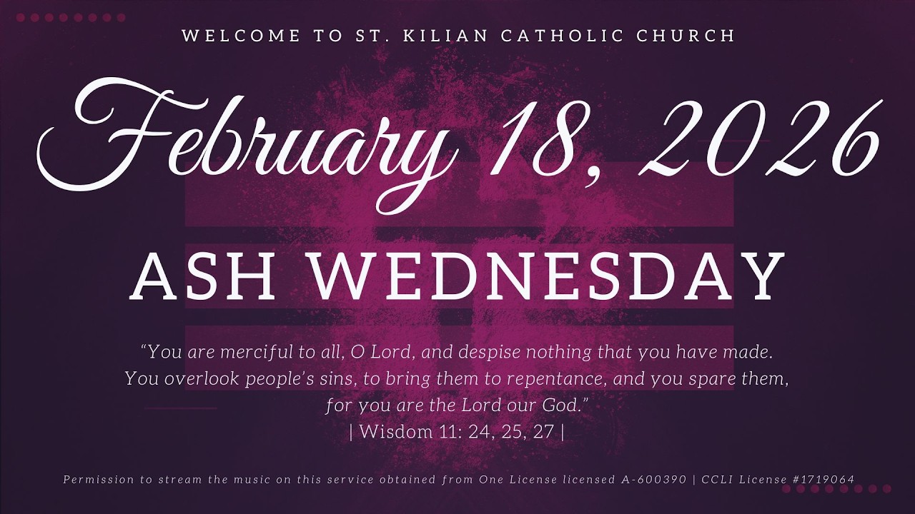February 18, 2026 Ash Wednesday Mass