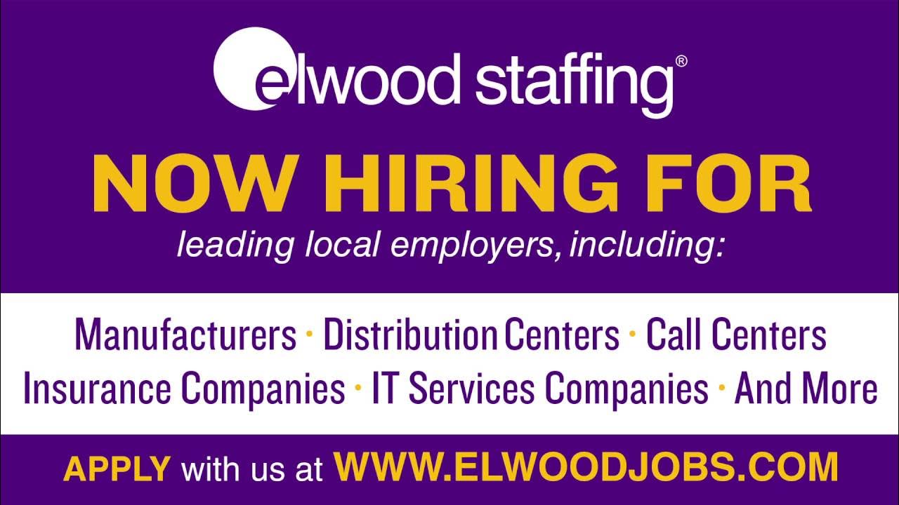 Elwood Staffing: Jobs, Services & How To Apply Find your next job with Elwood Staffing - YouTube