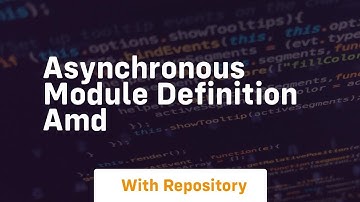 Asynchronous module definition amd