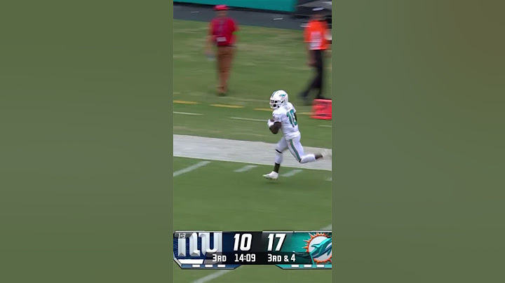 Tyreek Hill with a Nice 69-Yard Touchdown