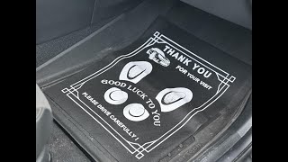 50 pc Black Disposable Car Mats for Business Owners