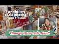 Vintage barn sale haul  shopping for gifts  etsy reseller