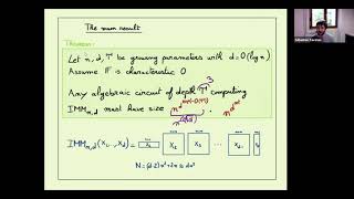Superpolynomial Lower Bounds Against Low-Depth Algebraic Circuits II : A more... - Sébastien Tavenas
