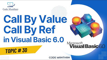 Call By value and Call By Ref in Visual Basic 6.0
