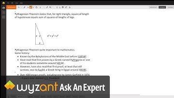 Prove the Pythagorean Theorem Using Areas of Squares