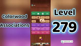 Colorwood Associations Level 279 Answers 🧩✨ | Go Answer