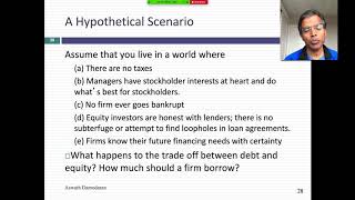 Session 18: Optimum Capital Structure  The Cost of Capital Approach