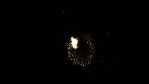 Gold Glitter Elements Stock Motion Graphics