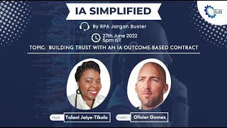 IA Simplified   building trust with IA Outcome based contracts