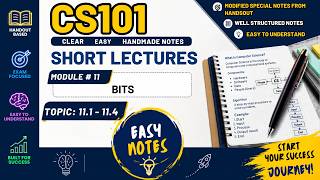 Cs101 vu short lecture 11 midterm 2026 by learn with easy notes, cs101 module 11 modified notes