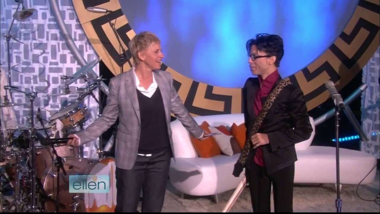 Image result for prince on ellen 2009