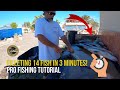 Filleting 14 fish in 3 minutes