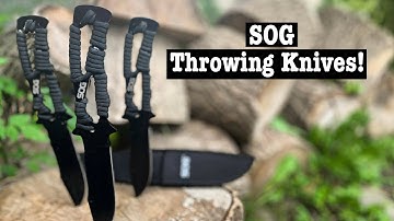 | SOG Knife Review |  KNIFE THROWING! |