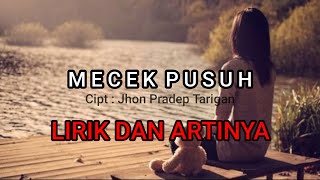 Mecek Pusuh || GITARENA BR GINTING (Lirik terjemahan)