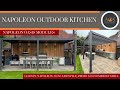 Modular outdoor kitchen with pergola  napoleon  gozney  somerset grills  primo  hertfordshire