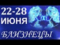 Близнецы 22 -28 июня  гадание Таро. Общий прогноз Мари Рос по знакам Зодиака  на все сферы жизни