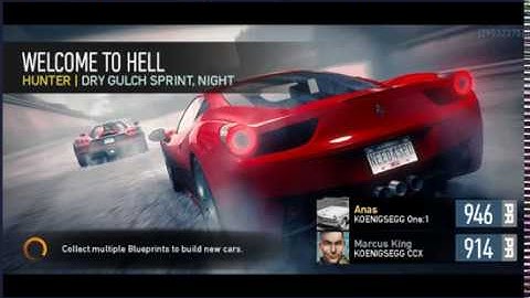 NFS - No Limits- Beating Marcus King (Hunter Race)