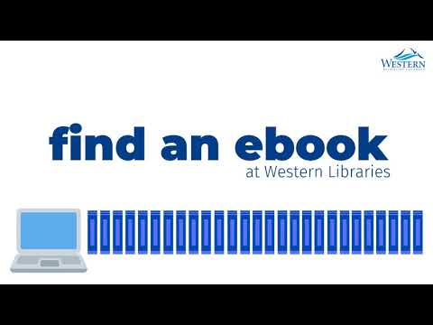 How to Find eBooks with Western Libraries