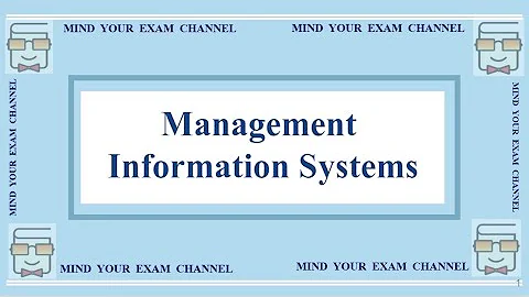 Management Information System (MIS)| Information System| Data and Information- IT Skills in Business