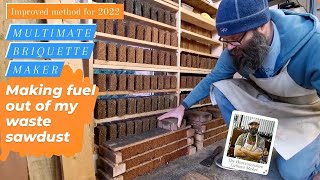 How to make Briquettes with sawdust - Improved Method for 2023 - multimate paper #briquettes