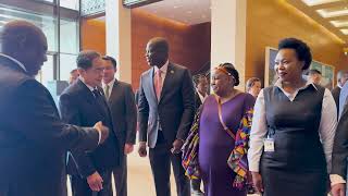 President Ramaphosa Pays A Courtesy Call On The Chairman Of The Na Museum, Mr Tran Thanh Man. Resimi
