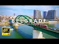 Belgrade serbia  in 4k ultra 60fps by drone