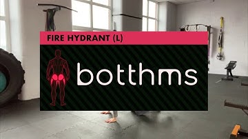 Fire Hydrant (L) with botthms Resistance Band – Booty Band Exercises botthms.com